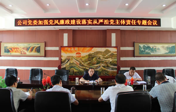 隴運(yùn)集團(tuán)公司黨委召開加強(qiáng)黨風(fēng)廉政建設(shè)，全面從嚴(yán)治黨落實(shí)主體責(zé)任專題會議