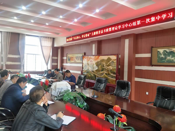 隴運集團公司召開“不忘初心、牢記使命”主題教育讀書班暨理論學(xué)習(xí)中心組第一次集中學(xué)習(xí)會議