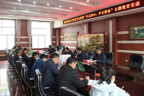 隴運(yùn)集團(tuán)公司召開“不忘初心、牢記使命”主題教育專題黨課
