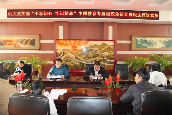 隴運(yùn)集團(tuán)公司機(jī)關(guān)黨支部召開“不忘初心、牢記使命”主題教育專題組織生活會(huì)和民主評議黨員會(huì)